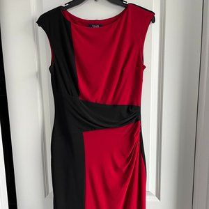 CHAPS red dress, black back